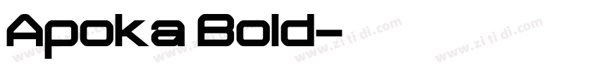 Apoka Bold字体转换